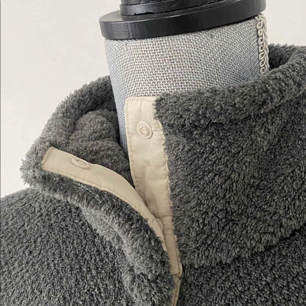 Patagonia Women's Re-Tool Snap-T Pullover Gray Fleece 1/4 Snap Buttons Sz L - Picture 9 of 15